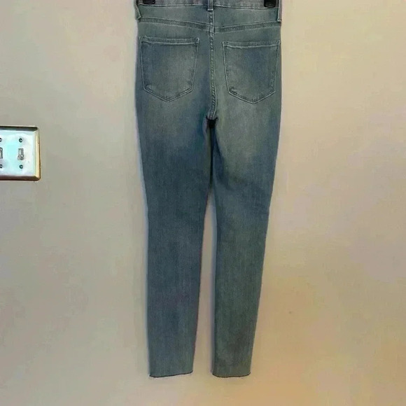 Petite sz 1, True Craft women’s jeans, sz one, seamed high-rise frayed ankles - Picture 9 of 11